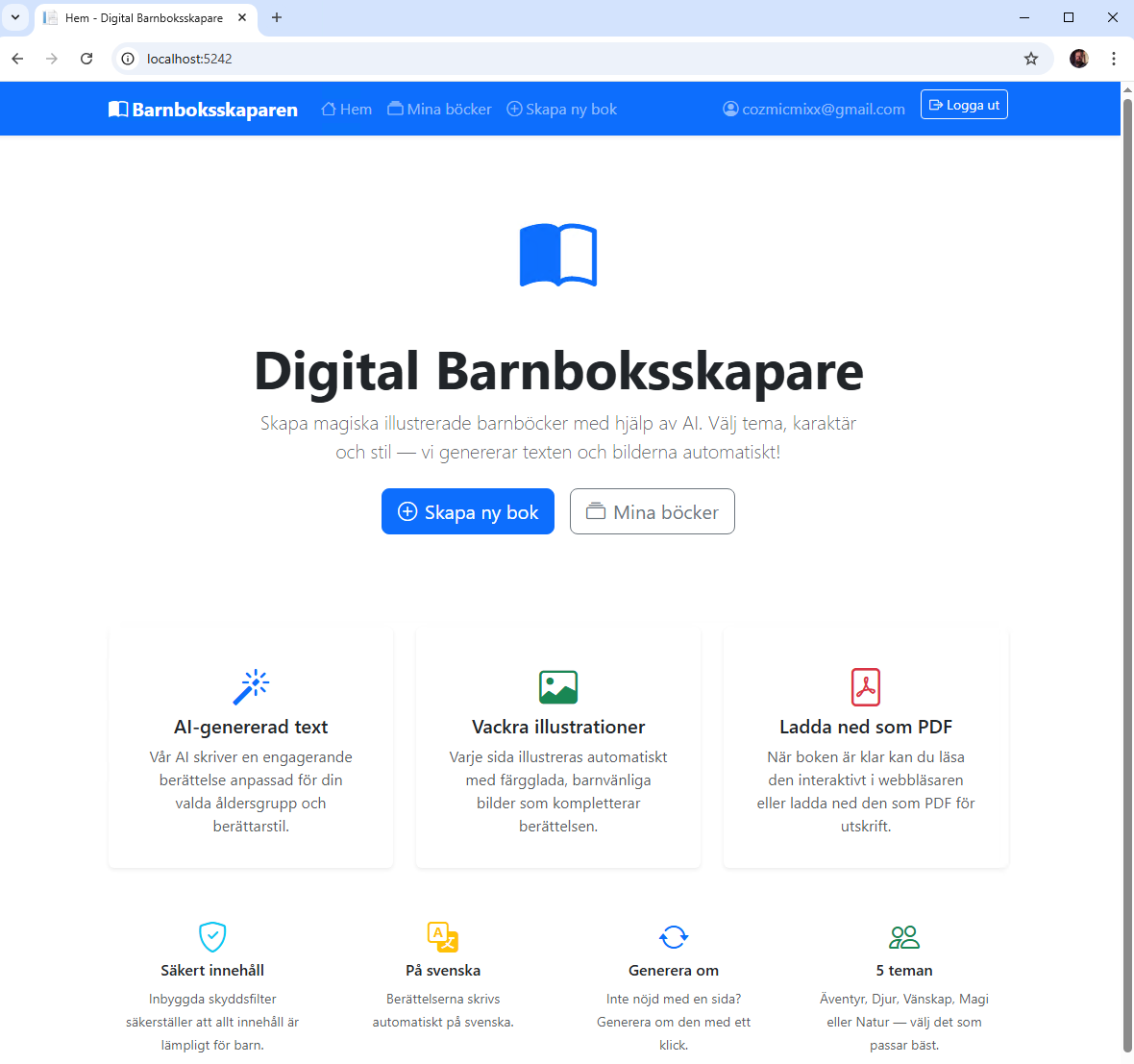 Digital barnboksskapare
